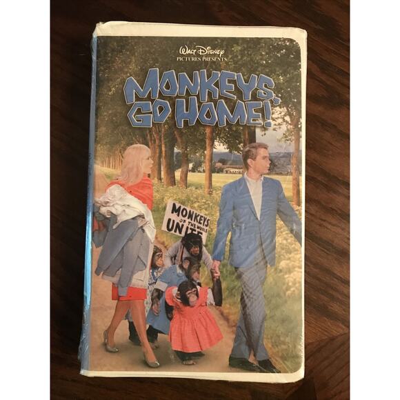 Monkeys, Go Home VHS Disney New Factory Sealed - Picture 1 of 3